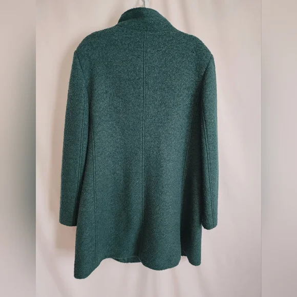 LOFT Marled Wool Funnel Neck Coat - Picture 3 of 3